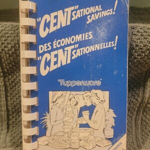 Tupperware Blue Vintage Coupon Holder